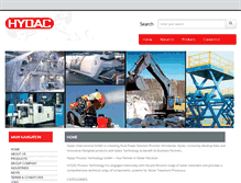 Tablet Screenshot of hydac.com.sg