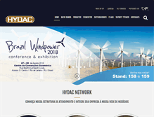 Tablet Screenshot of hydac.com.br