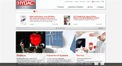 Desktop Screenshot of hydac.com