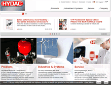 Tablet Screenshot of hydac.com