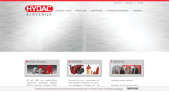 Desktop Screenshot of hydac.si